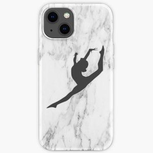 Marble Gymnast Silhouette  iPhone Case